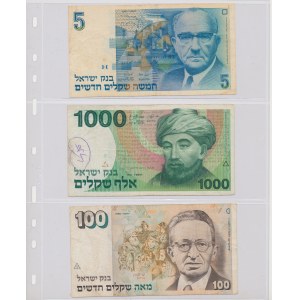 Izrael, zestaw banknotów (11szt)