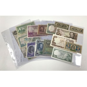 Spain, Cuba, Hungary, Suriname, Austria, Cuba - lot of 16 banknotes