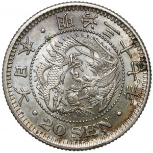 Japonia, 20 sen 1904 (rok 37)