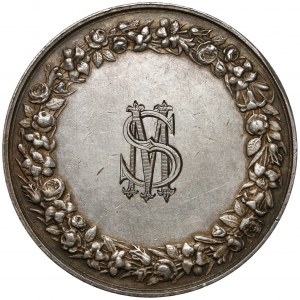 France, Medal, nuptial 1865, with monogram SM (Montagny)