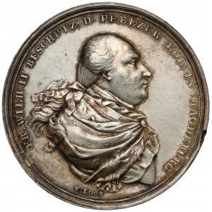 Preußen Friedrich Wilhelm II., Medaille 1789, 100. Jahrestag der Pfälzischen Kolonie Magdeburg