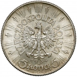 Piłsudski 5 złotych 1934 - urzędowy