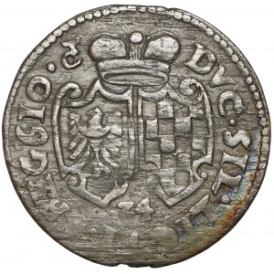 Śląsk, Jan Chrystian i Jerzy Rudolf, 3 krajcary 1610, Złoty Stok