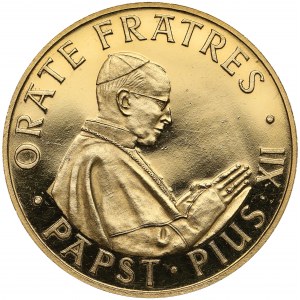 Watykan, Pius XII, ZŁOTY Medal 1958 - Orate Fratres