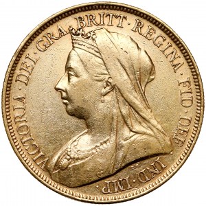 Wielka Brytania, Wiktoria, 5 funtów 1893 - rzadkie