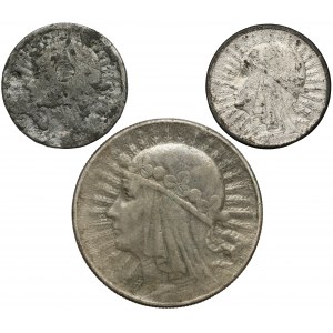 Głowa Kobiety 2 i 10 złotych 1933 - falsyfikaty z epoki