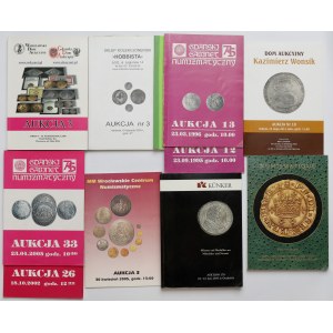Katalogi aukcyjne: MWCN, GGN, WDA, Hobbista, Wonsik i zagranica (11szt)