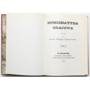 Stężyński-Bandtkie, Numismatyka Krajowa [reprint 1988/1840]