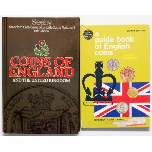 Coins od England 1980 + A guide book od English coins (2szt)