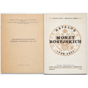 Katalog monet rosyjskich 1796-1917 i Zestawienie... kopiejek 1825-1917 (2szt)