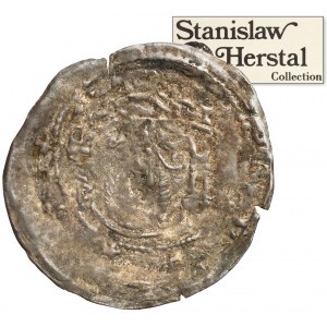 Sliezsko, Henrich II. Pobožný 1238-1241(?), brakteátový denár - svätý Václav / svätý Adalbert - ex. Herstal