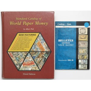 Katalog pieniedzy papierowych świata i hiszpanii (2szt)
