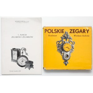 Polskie zegary + Katalog aukcji zegarów i zegarków 2001r. (2szt)