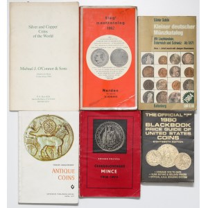 Zagraniczne książki numizmatyczne - zestaw (6szt)