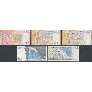 Banknoty kolekcjonerskie - zestaw (5szt)