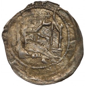 Śląsk, Henryk II Pobożny 1238-1241(?), Brakteat - Św. Wacław / Św. Wojciech - RZADKI