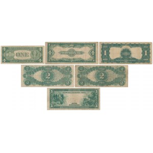 Large and small size dollars 1899-1935 - set (6)