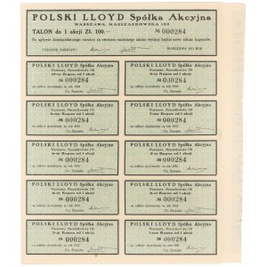 Polski Lloyd, Em.1-4, 100 zł 1931