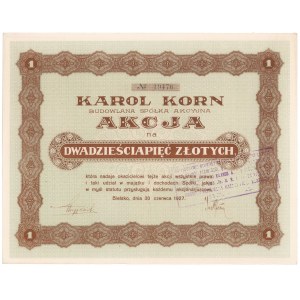 KAROL KORN Budowlana Sp. Akc., 25 zł 1927