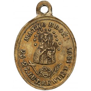 Medalik pamiątkowy masakr warszawskich 1861 r.
