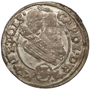 Śląsk, Karol II, 3 krajcary 1615 HT, Oleśnica - SIL