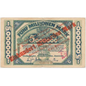 Hermsdorf (Sobieszów), 5 mln mk 1923 PRZEDRUK na 100 mld mk 1923