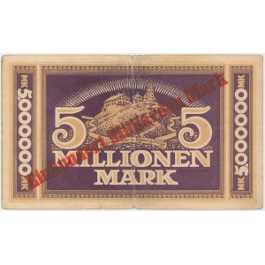 Hermsdorf (Sobieszów), 5 mln mk 1923 PRZEDRUK na 100 mld mk 1923
