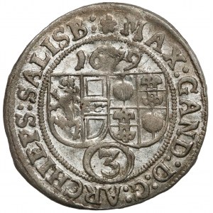 Austria, Salzburg, Max Gandolf von Kuenburg, 3 krajcary 1679