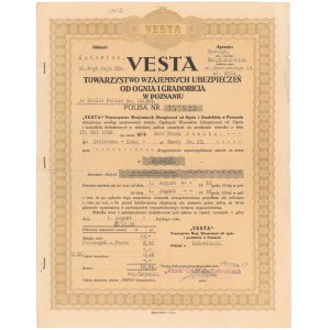 VESTA Tow. Wzajemnych Ubezpieczeń od Ognia i Gradobicia, 16.000 zł