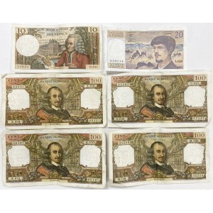 France, set of banknotes (6pcs)