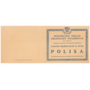 Powszechny Zakład Ubezpieczeń Wzajemnych, Ludowe Ubezpieczenie na Życie, Warszawa 1951 r.