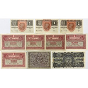 Austria, zestaw banknotów z lat 1916-45 (10szt)