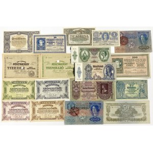 Węgry, zestaw banknotów (18szt)