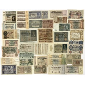 Niemcy, duży zestaw banknotów (48szt)