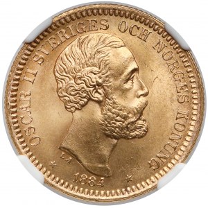 Szwecja, Oskar II, 20 koron 1884 EB
