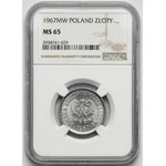 1 złoty 1967 - rzadki rok - piękna