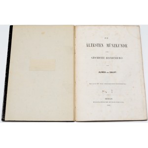 Zur Ältesten Münzkunde geschichte Brandenburgs, Sallet 1881