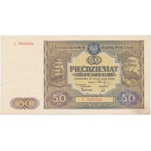 50 złotych 1946 - duża litera