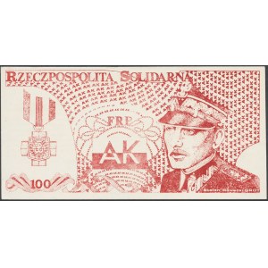 Solidarność, 100 złotych 1985 Stefan Rowecki GROT