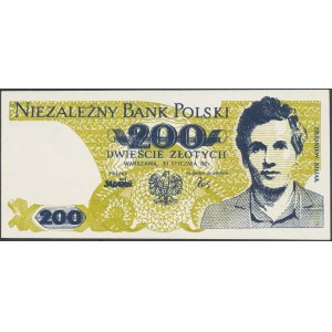 Solidarność, 200 złotych 1986 Zbigniew Bujak