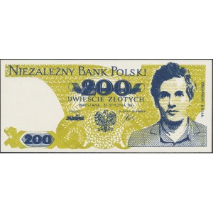 Solidarność, 200 złotych 1986 Zbigniew Bujak