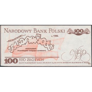 Solidarność, 100 złotych 1984 Lecha Wałęsa