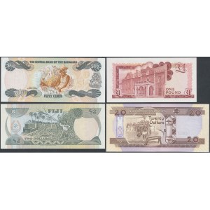 Bahama, Gibraltar, Fiji, Solomon Islands (4pcs)