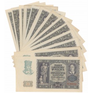 20 złotych 1940 - N (13szt)