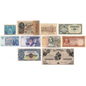 Greece, Norway, Germany, Hungary etc. - lot of 10 banknotes