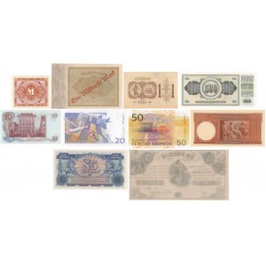 Greece, Norway, Germany, Hungary etc. - lot of 10 banknotes
