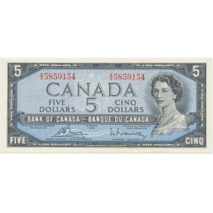 Canada, 5 Dollars 1954