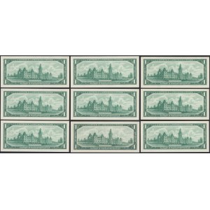 Canada, 1 Dollar 1954 (9pcs)