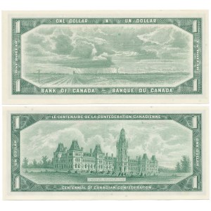 Canada, 1 Dollar 1954 (2pcs)