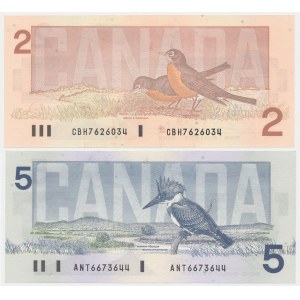 Canada, 2 i 5 Dollars 1986 (2pcs)